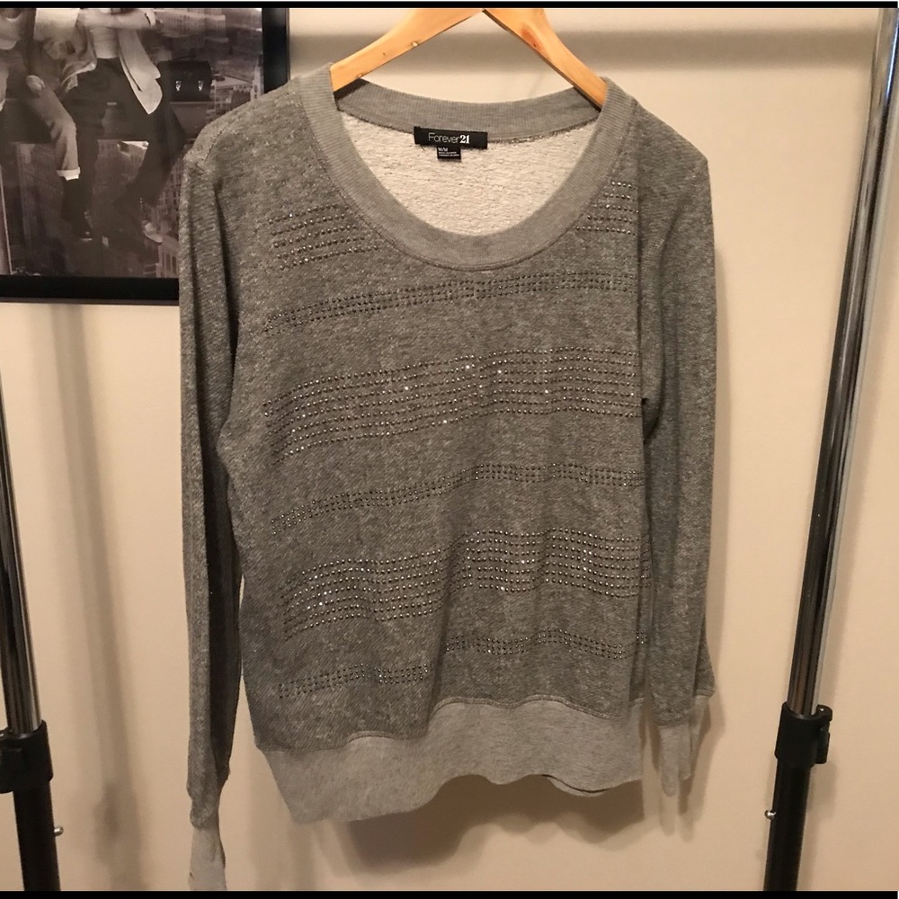 Forever 21 Bedazzled Sweatshirt